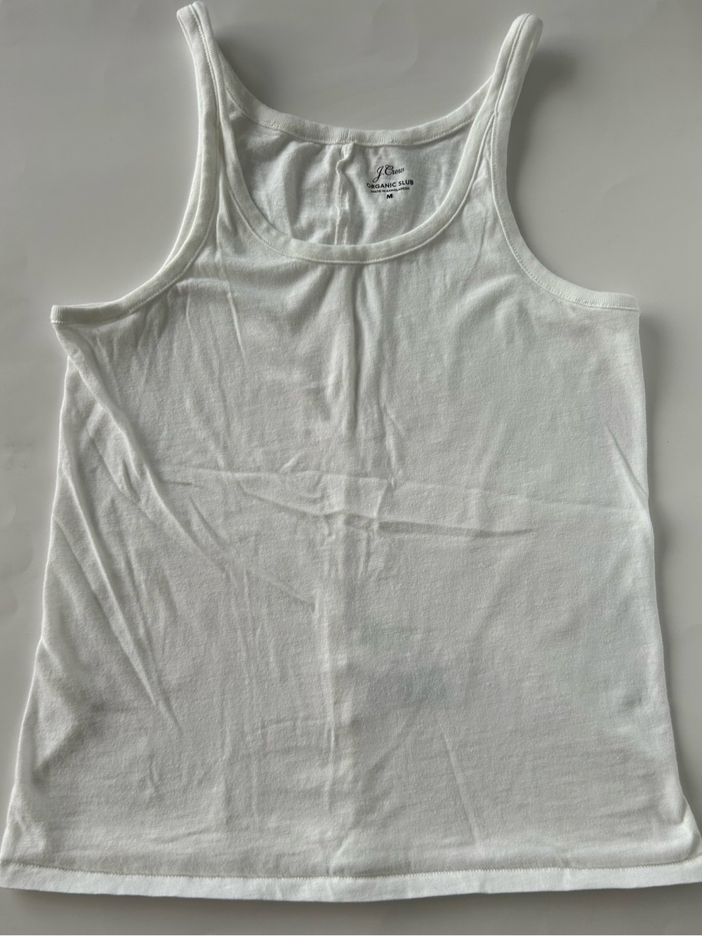 J Crew Scoopneck Tank Top on Organic Slub Cotton